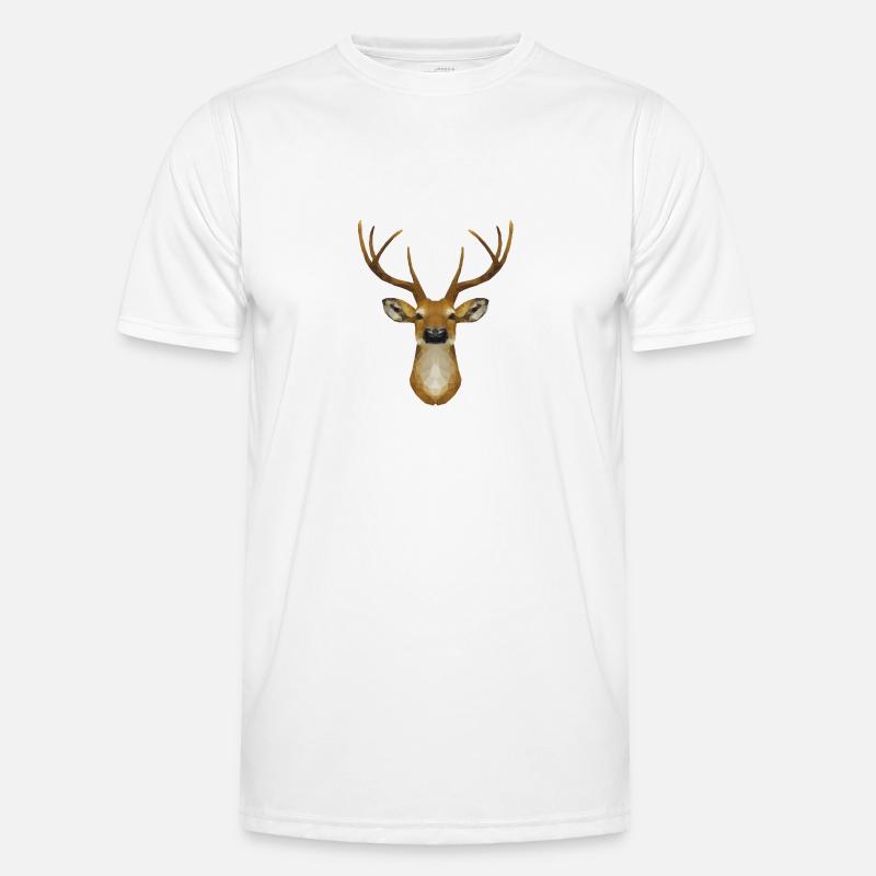 polygone de cerf T-shirt sport Homme