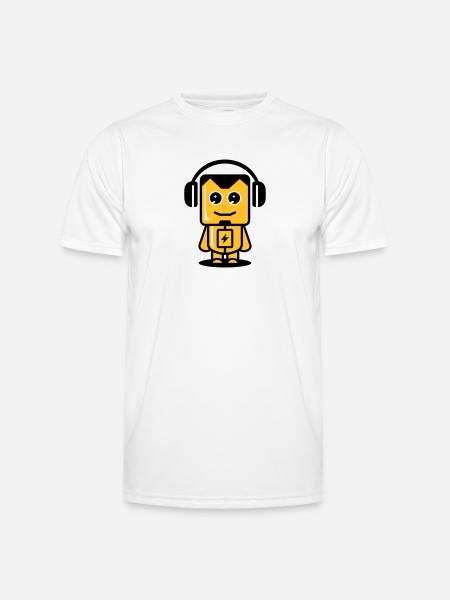 Funny Robot 03 - Men's Functional T-Shirt - white