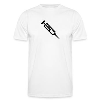 Spritze - Männer Funktions-T-Shirt - Weiß - Vorne - AI Model Male 178 dark (178cm)