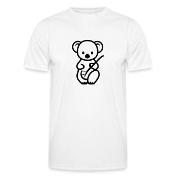 koala - T-shirt sport Homme - blanc - Devant - AI Model Male 178 dark (178cm)