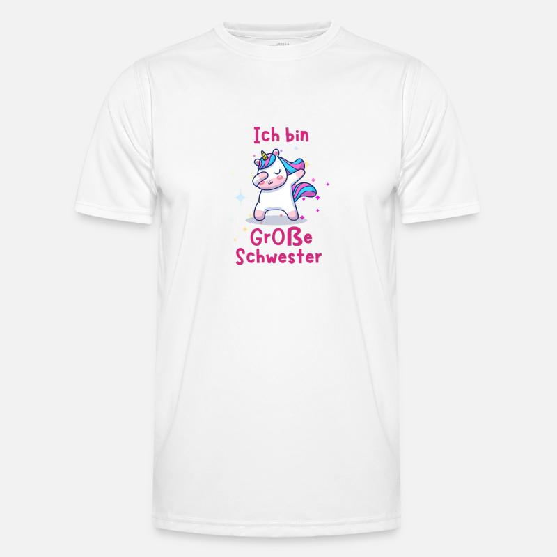 große Schwester - Männer Funktions-T-Shirt - Weiß