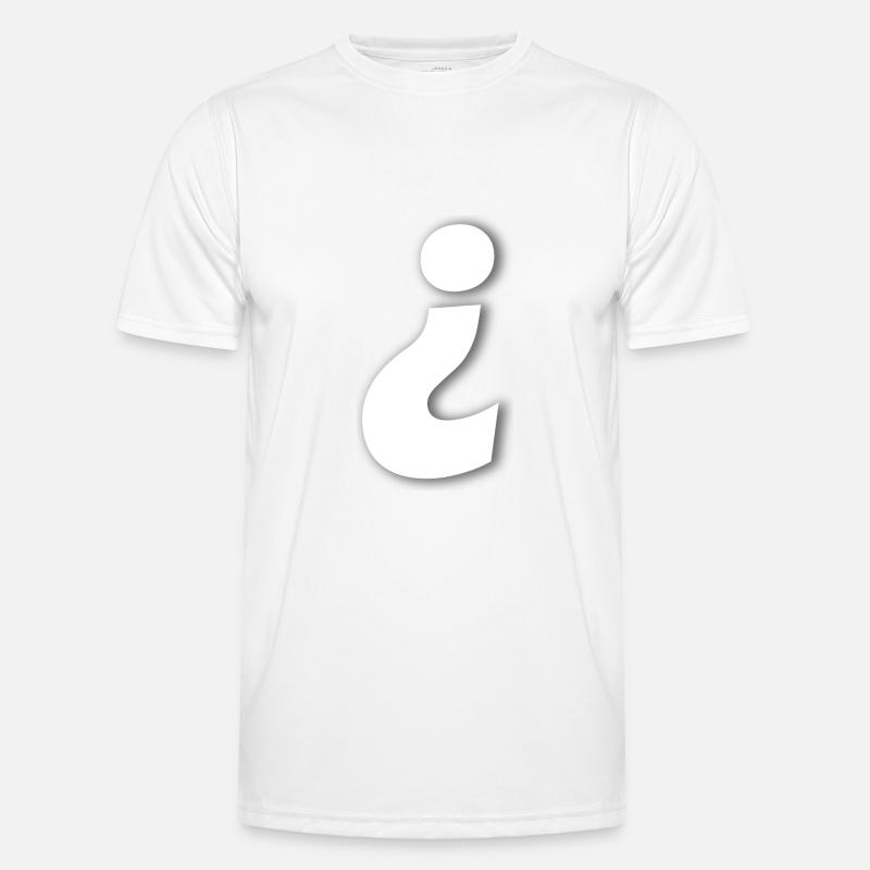 Fragezeichen Andersrum - Männer Funktions-T-Shirt - Weiß