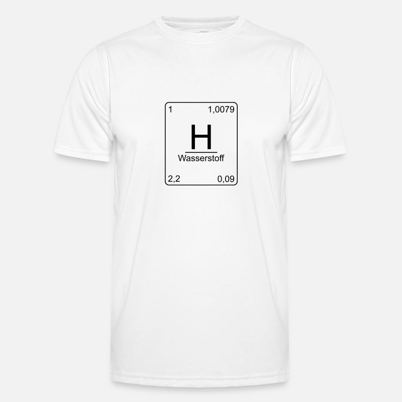 Hydrogen, Periodic Table, Chemistry, Physics Men's Functional T-Shirt