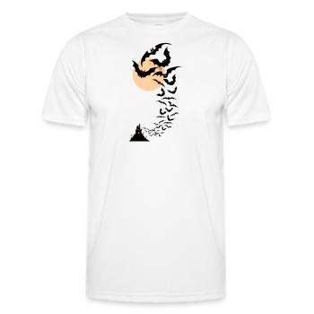 Halloween bats - Männer Funktions-T-Shirt - Weiß - Vorne - AI Model Male 178 dark (178cm)