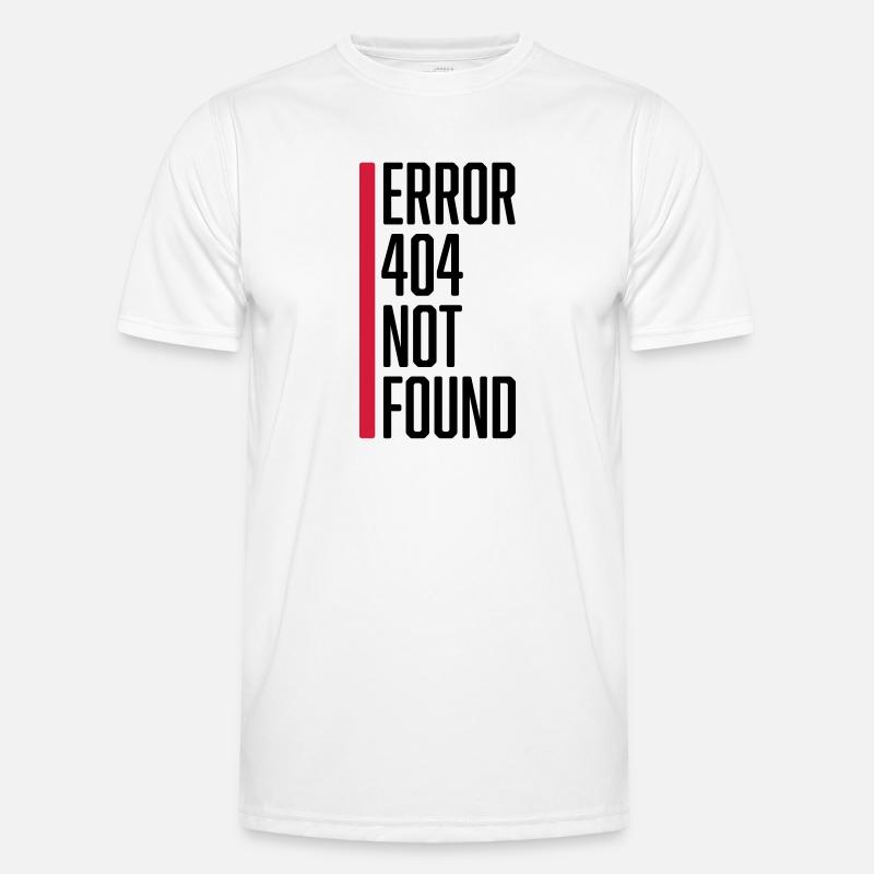 Error 404 not found - Men's Functional T-Shirt - white