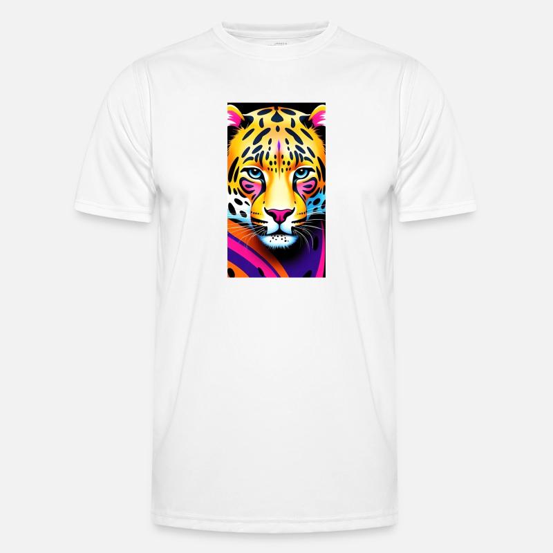 Leopard Front 1 Männer Funktions-T-Shirt