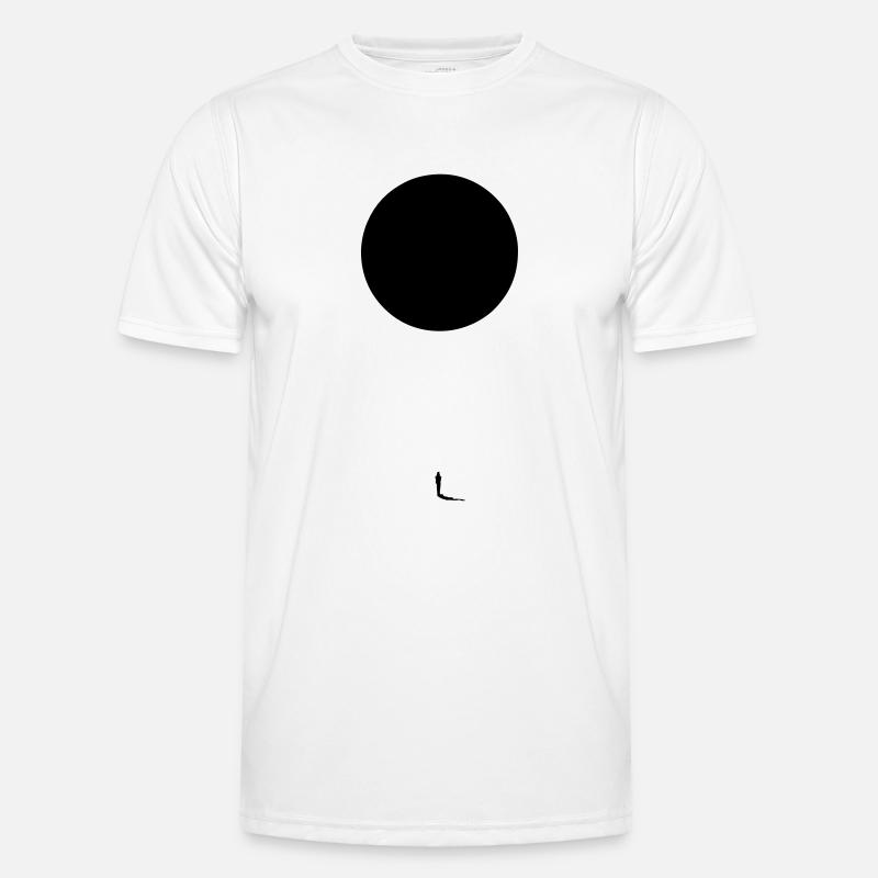 Black Sun - Männer Funktions-T-Shirt - Weiß