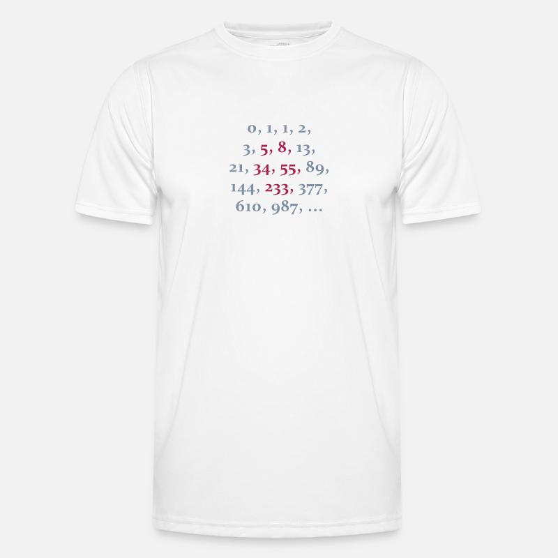 fibonacci sequence (2c) - Men's Functional T-Shirt - white