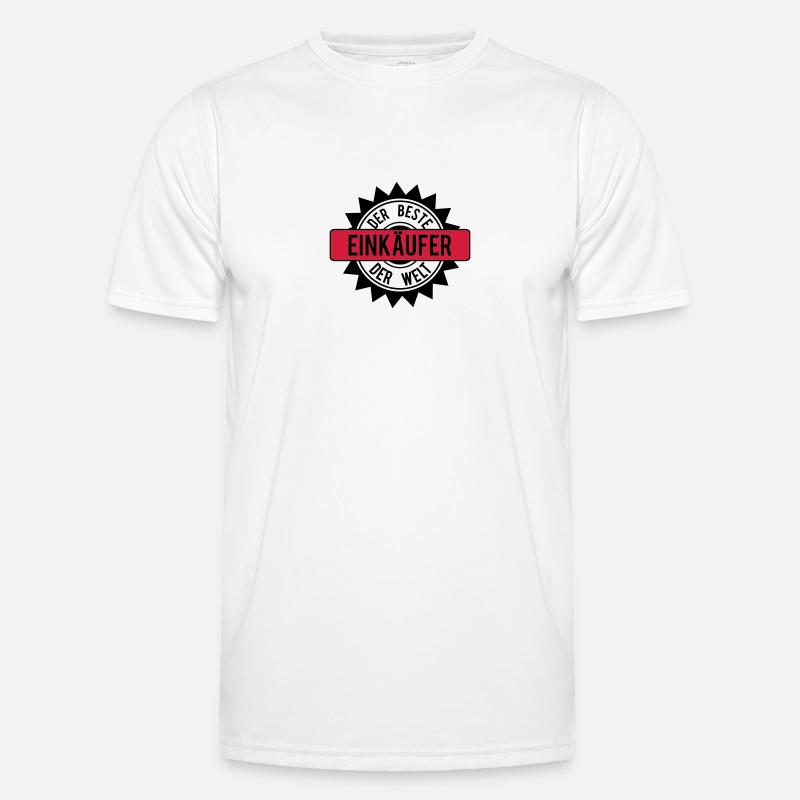 der beste einkaufer 2c - Männer Funktions-T-Shirt - Weiß