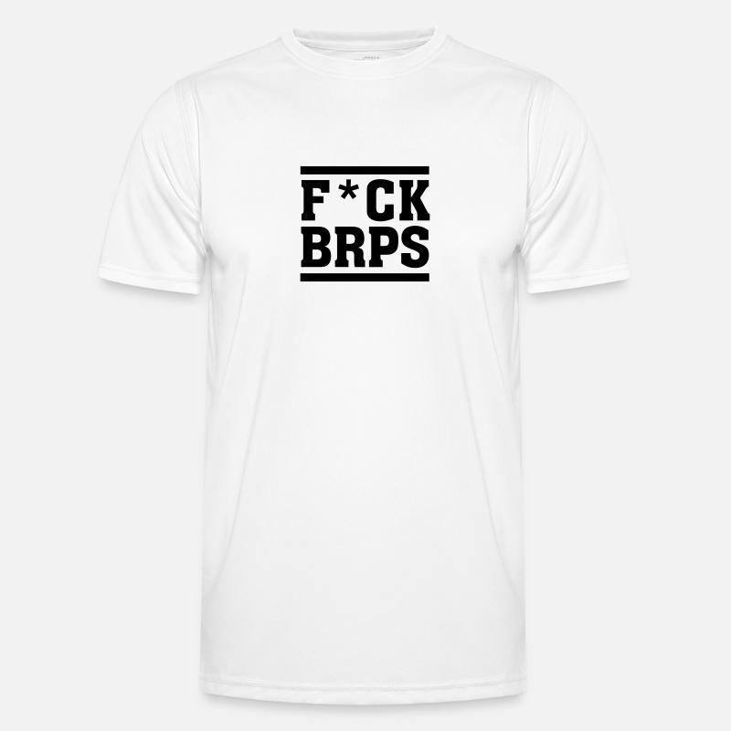 F*CK BRPS - Men's Functional T-Shirt - white