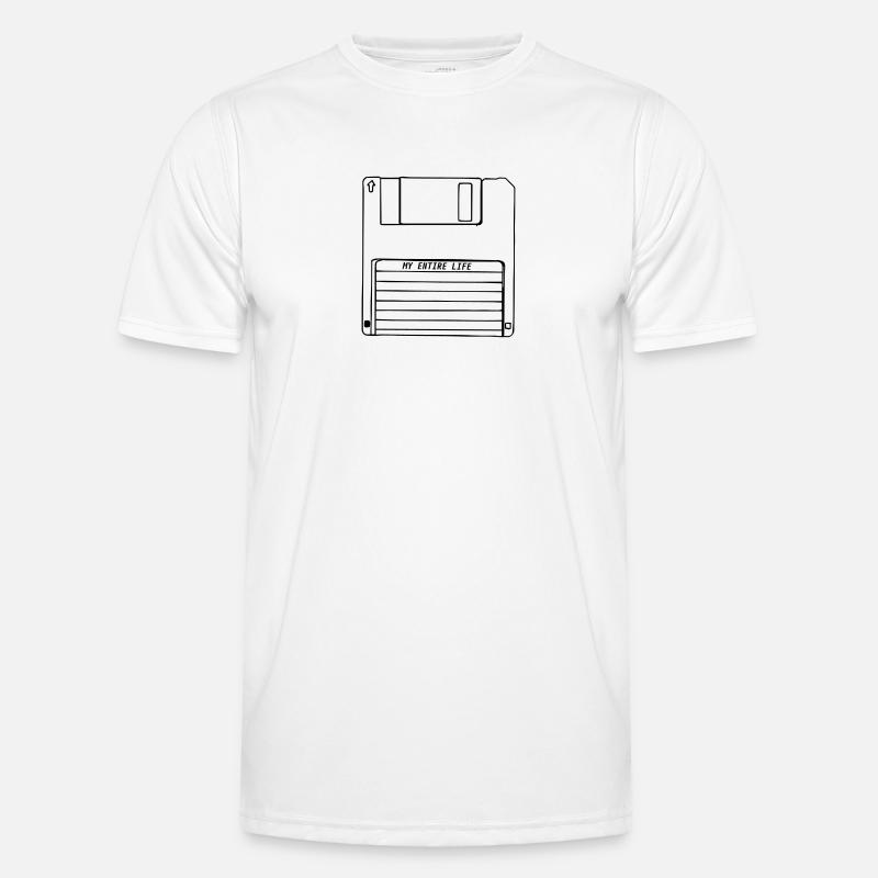 diskette - Men's Functional T-Shirt - white