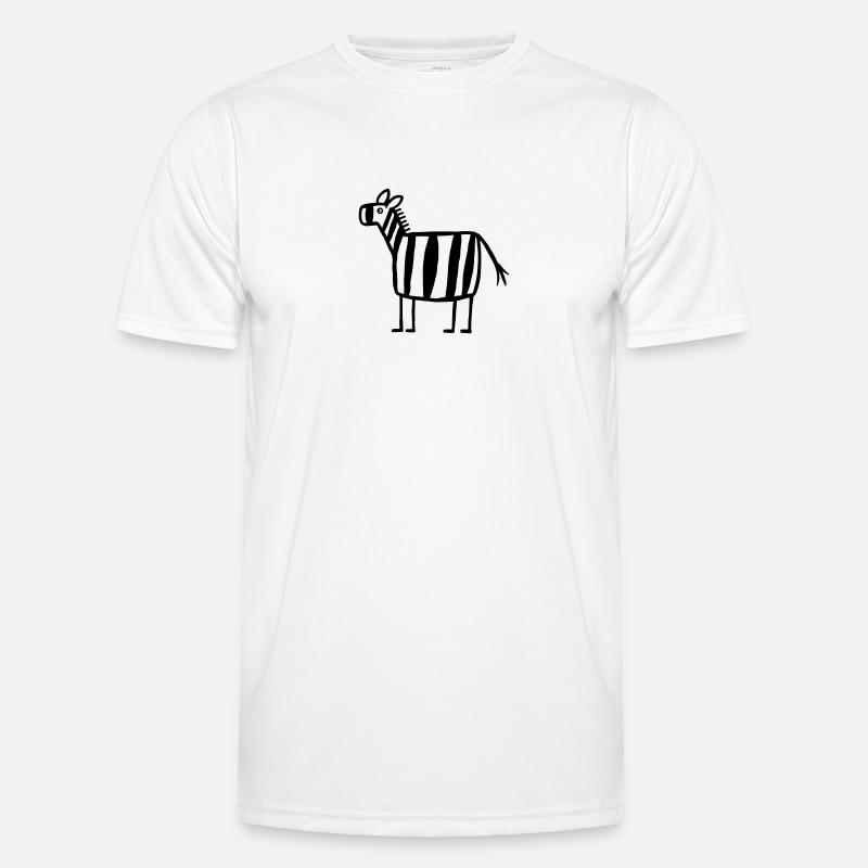 Zebra - Zebra Crossing - Men's Functional T-Shirt - white