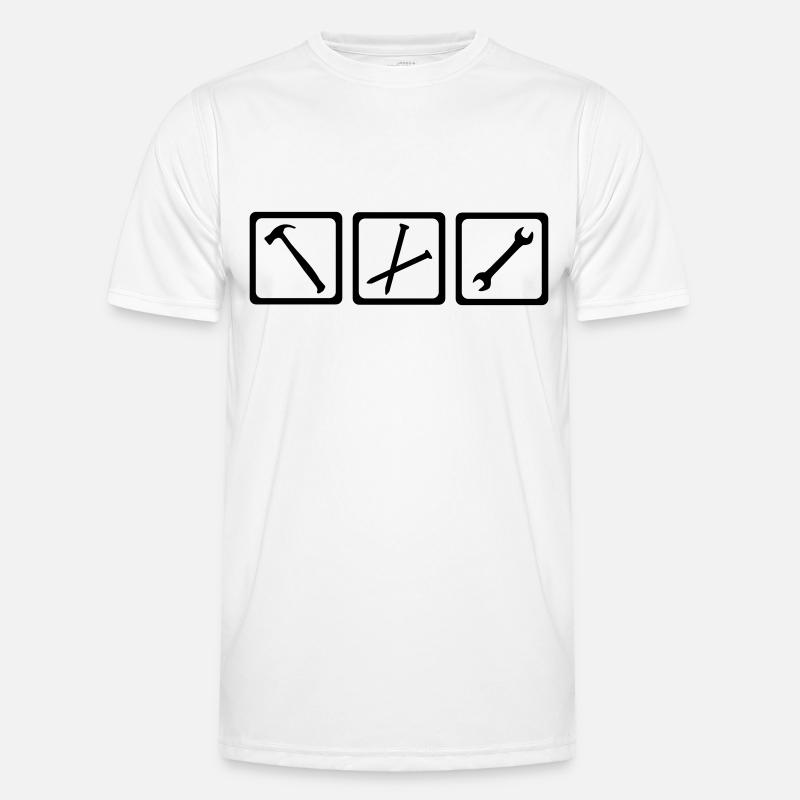 Tools - Craftsman - Men's Functional T-Shirt - white