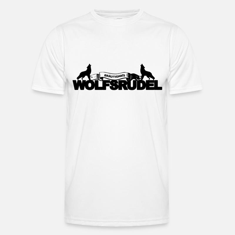 Groom wolf pack bachelorette party gift Men's Functional T-Shirt