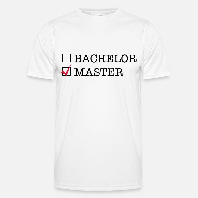 Master - Männer Funktions-T-Shirt - Weiß