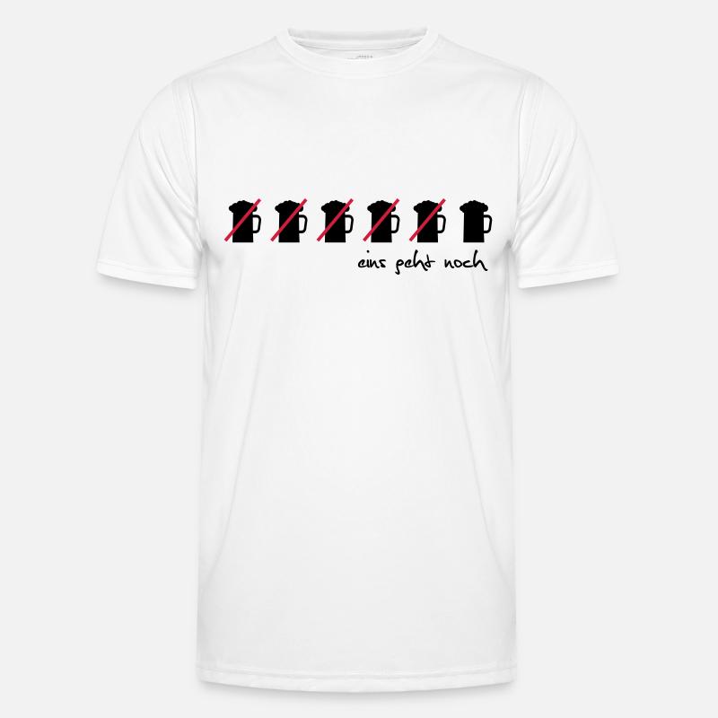 eins geht noch - Männer Funktions-T-Shirt - Weiß