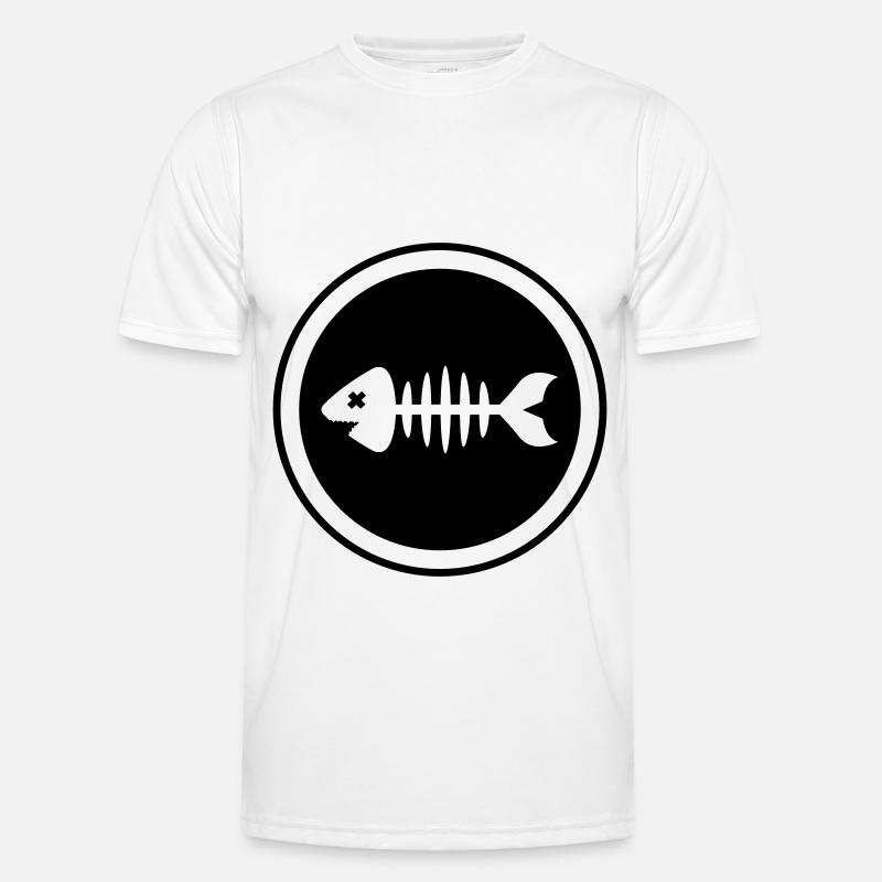 Fish Symbol Bone Bone Men's Functional T-Shirt