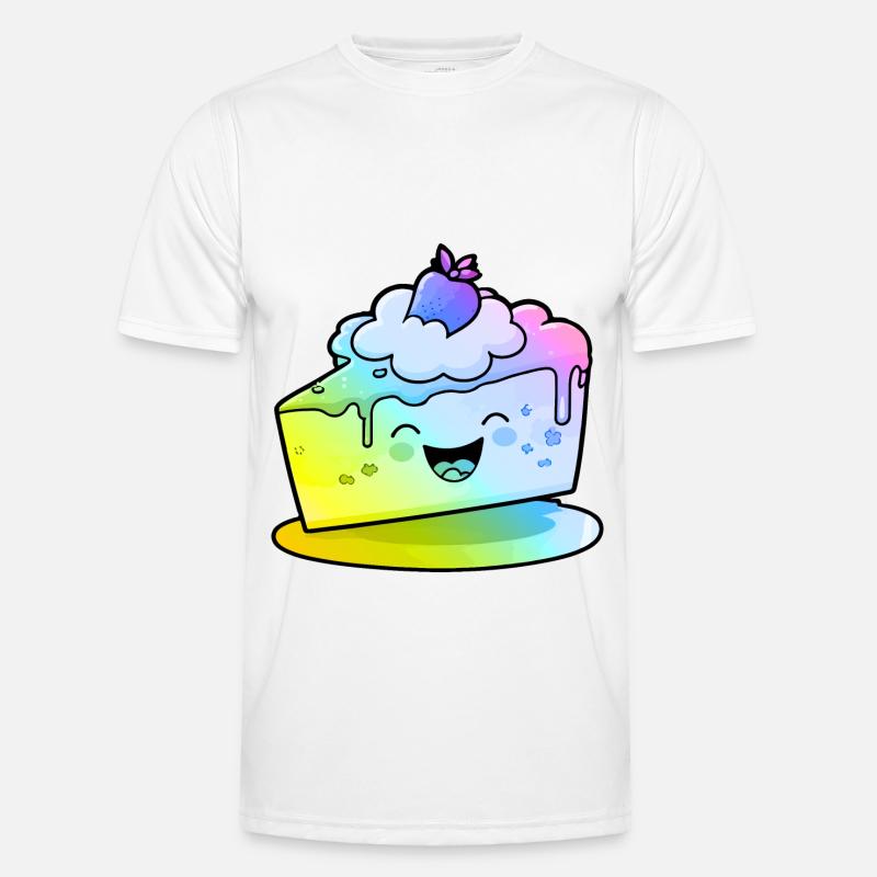 Cheesecake Comic Bunt Männer Funktions-T-Shirt