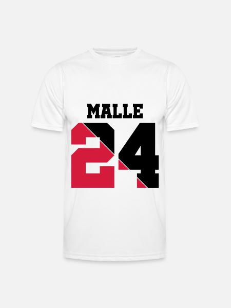 Malle 24 - Männer Funktions-T-Shirt - Weiß
