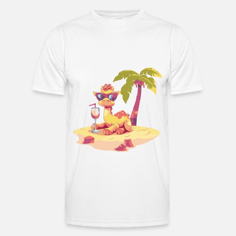 Kamel Sommer Strand Urlaub Männer Funktions-T-Shirt