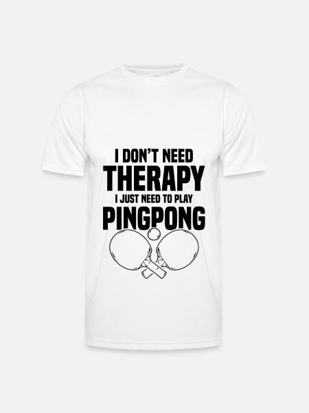 ping pong therapy - Men's Functional T-Shirt - white
