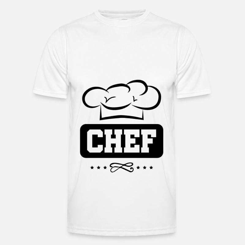 chef chef - Men's Functional T-Shirt - white