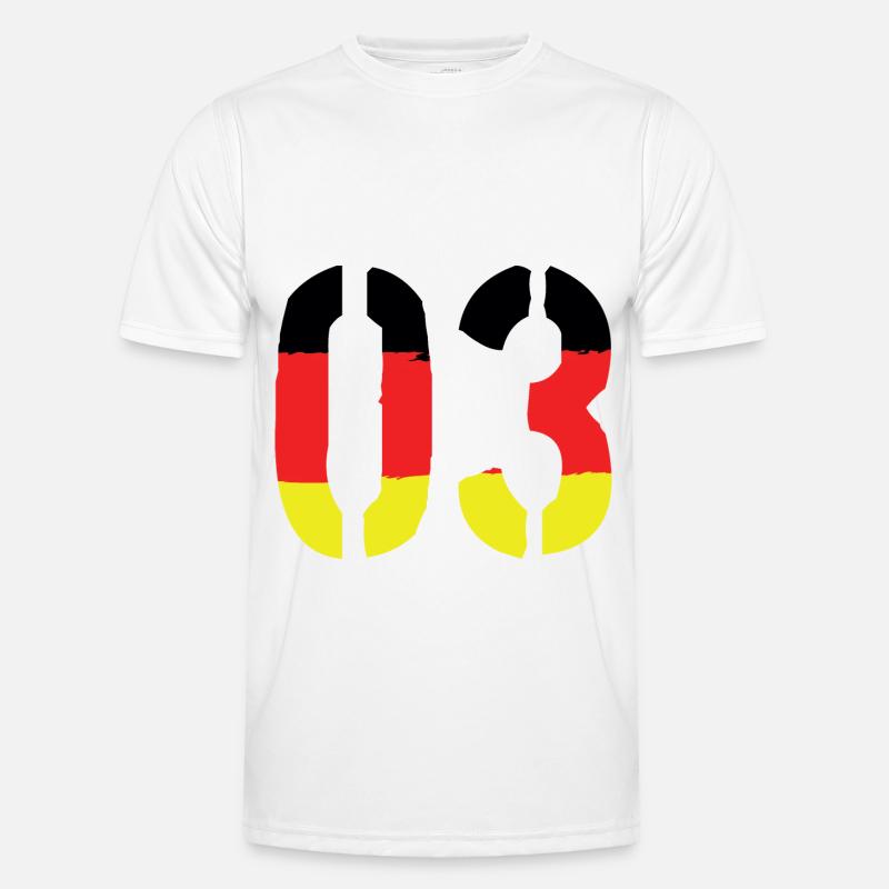 3 Number symbol Germany - Men's Functional T-Shirt - white
