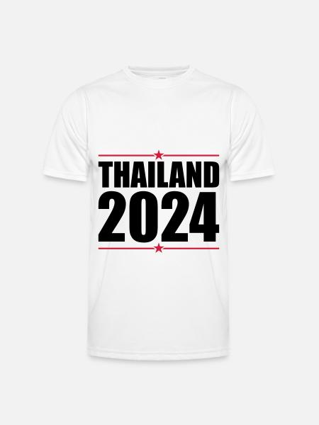 Thailand 2024 - Männer Funktions-T-Shirt - Weiß