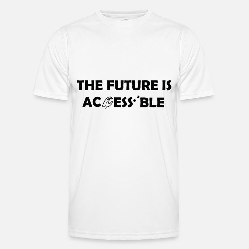 The Future Is Accessible Sign Language Braille Men's Functional T-Shirt