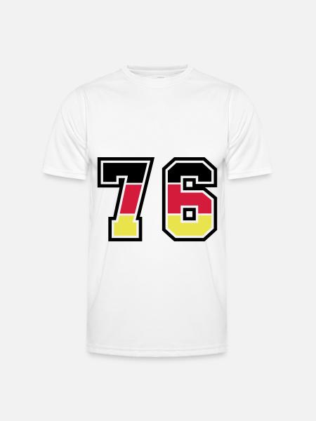 76 Symbole numérique Allemagne - T-shirt sport Homme - blanc