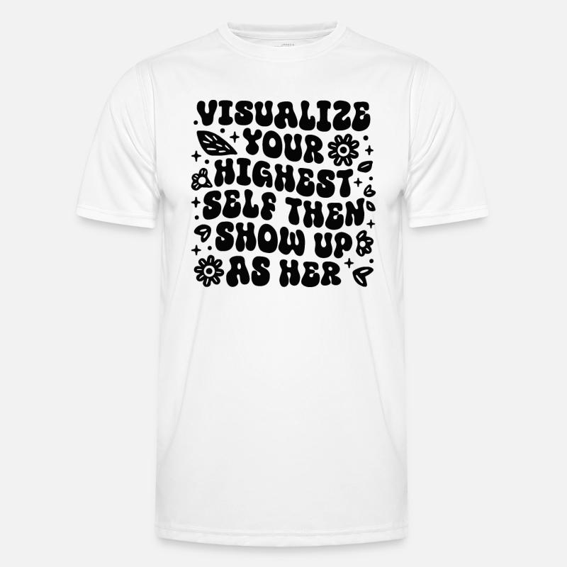 Visualiser loi de l’attraction affirmations T-shirt sport Homme