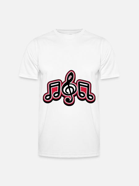 Music Symbol Clef - Men's Functional T-Shirt - white