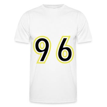 96 Nombre Collège - T-shirt sport Homme - blanc - Devant - AI Model Male 178 dark (178cm)