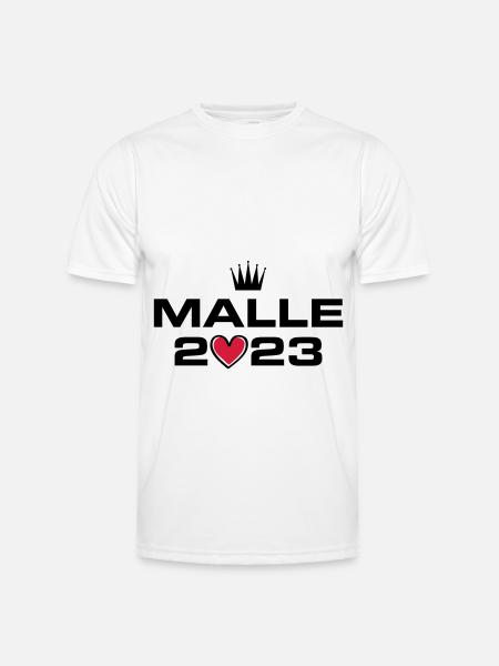 Malle 2023 Heart - Men's Functional T-Shirt - white
