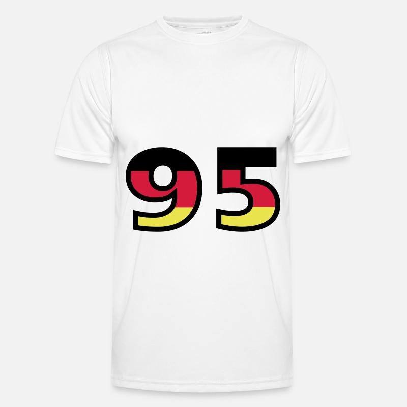 95 Number Germany Jersey - Men's Functional T-Shirt - white