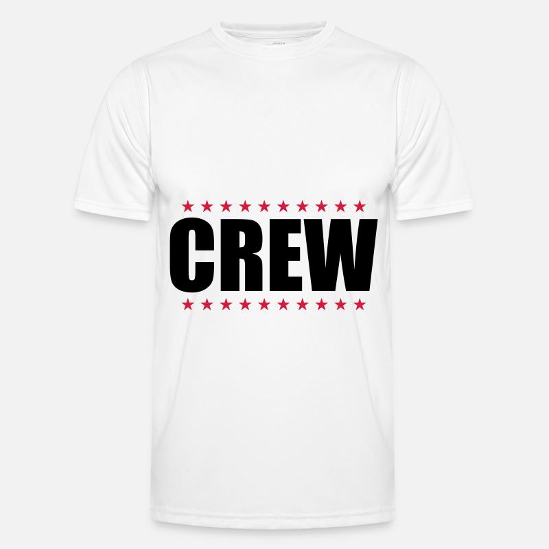 Crew Design - Männer Funktions-T-Shirt - Weiß