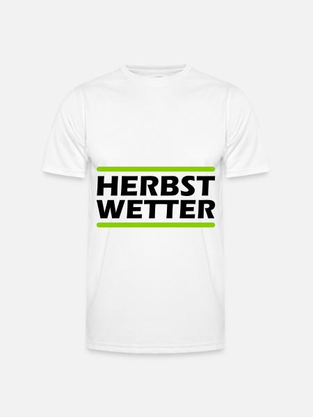 Herbst Wetter - Männer Funktions-T-Shirt - Weiß