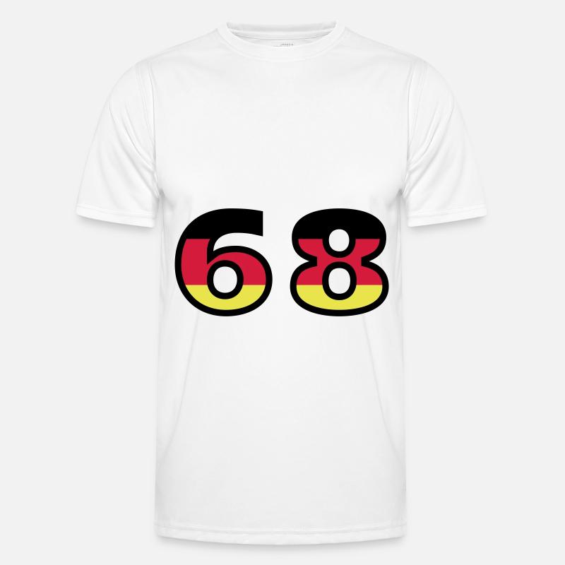 68 Number Germany Jersey - Men's Functional T-Shirt - white