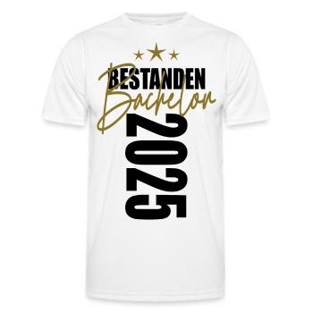Bachelor 2025 - Männer Funktions-T-Shirt - Weiß - Vorne - AI Model Male 178 dark (178cm)