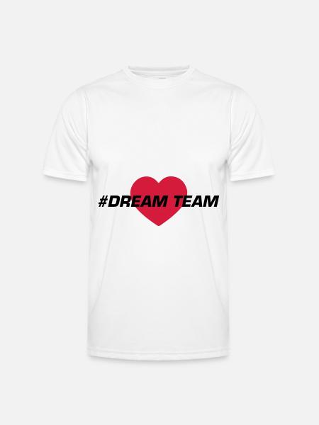 Dream Team Heart Love - Men's Functional T-Shirt - white