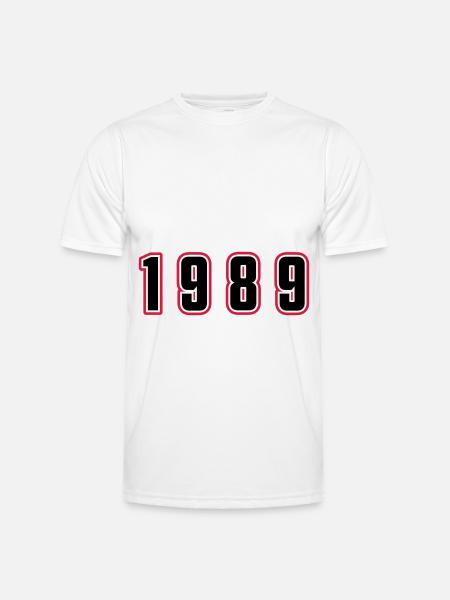 1989 Year Number - Men's Functional T-Shirt - white