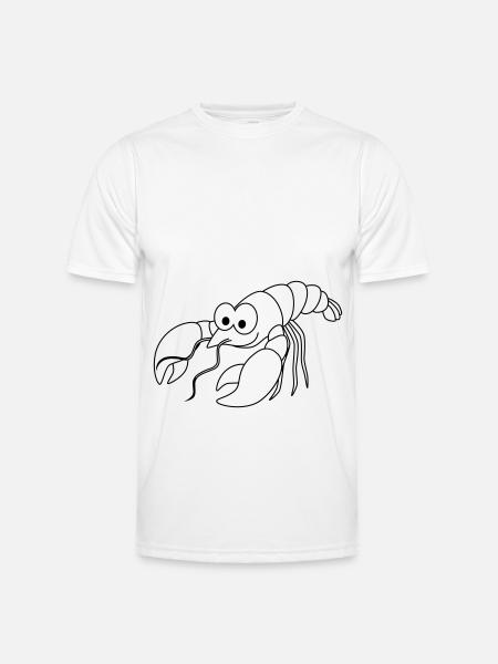 Lobster Comic Animal - Men's Functional T-Shirt - white