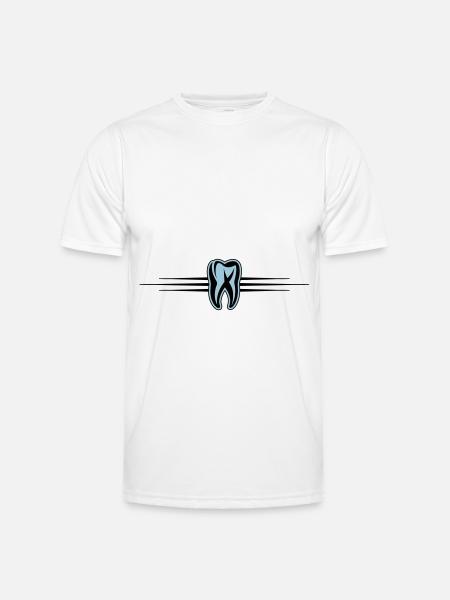 Tooth Icon Dentist - Men's Functional T-Shirt - white