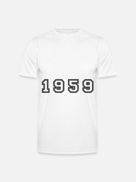 1959 Year Number - Men's Functional T-Shirt - white