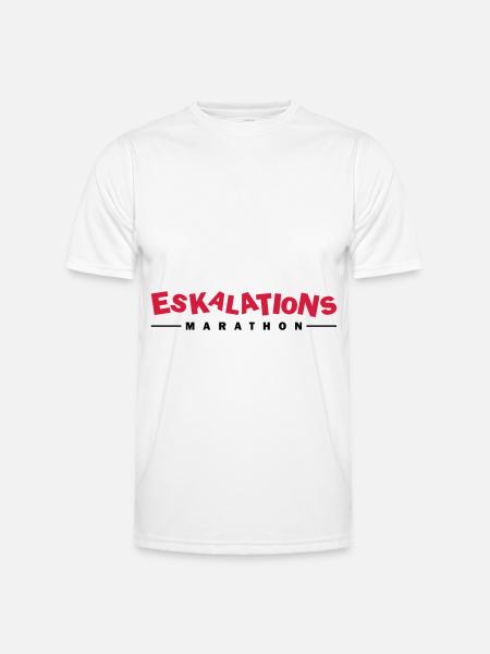 Eskalations Marathon - Männer Funktions-T-Shirt - Weiß