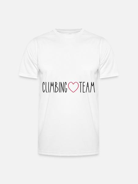 Climbing Team Heart - Men's Functional T-Shirt - white