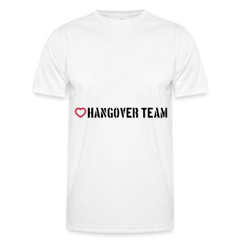 Hangover Team Heart - Men's Functional T-Shirt - white - Front - AI Model Male 178 dark (178cm)