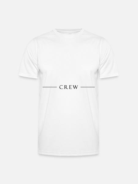 Conception de l’équipage - T-shirt sport Homme - blanc