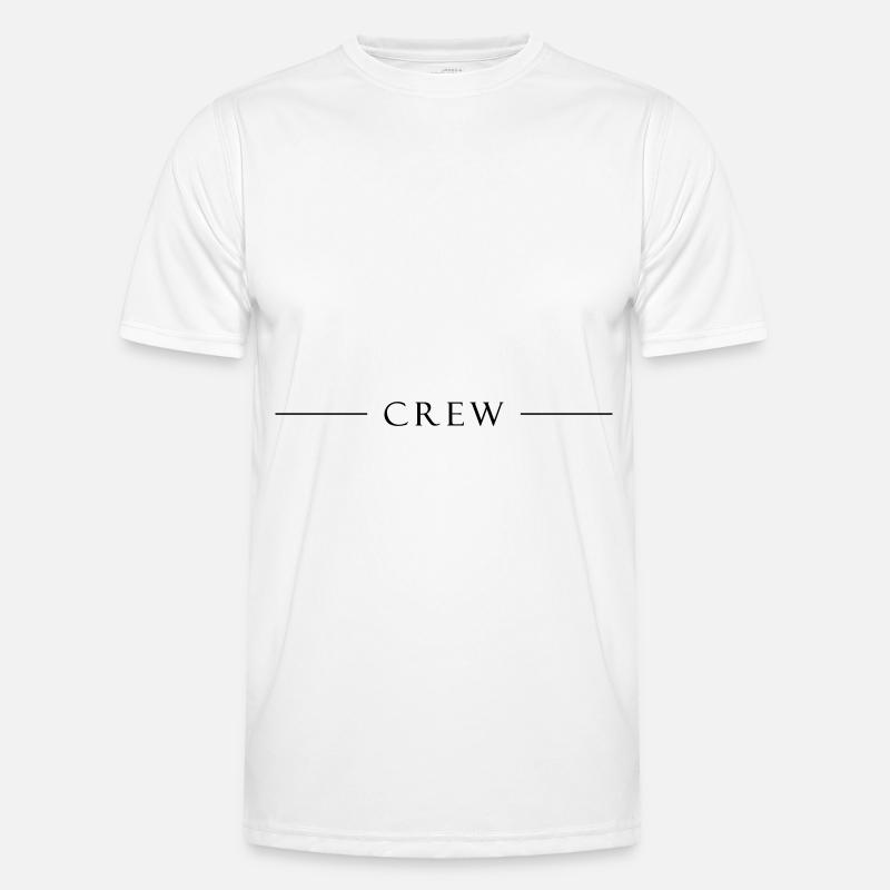 Crew Design - Männer Funktions-T-Shirt - Weiß