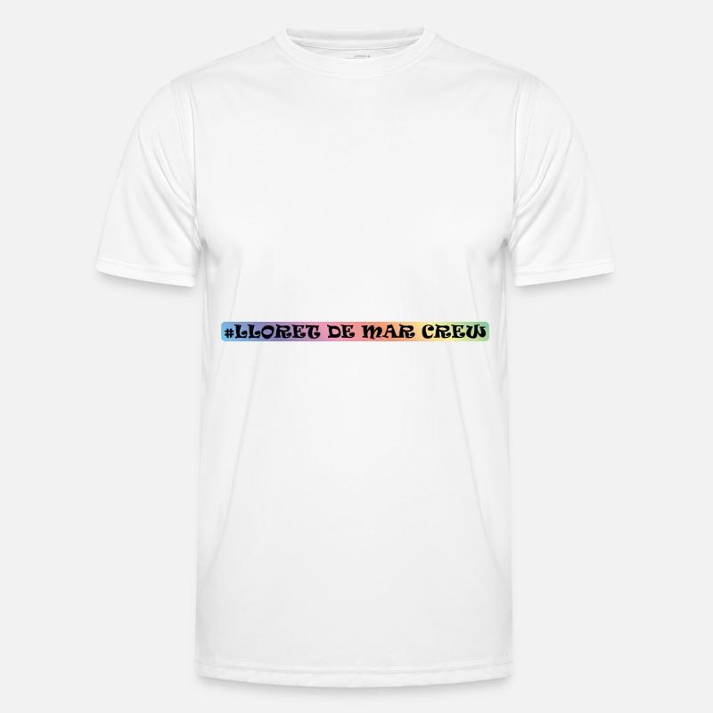 Lloret De Mar Crew - Männer Funktions-T-Shirt - Weiß